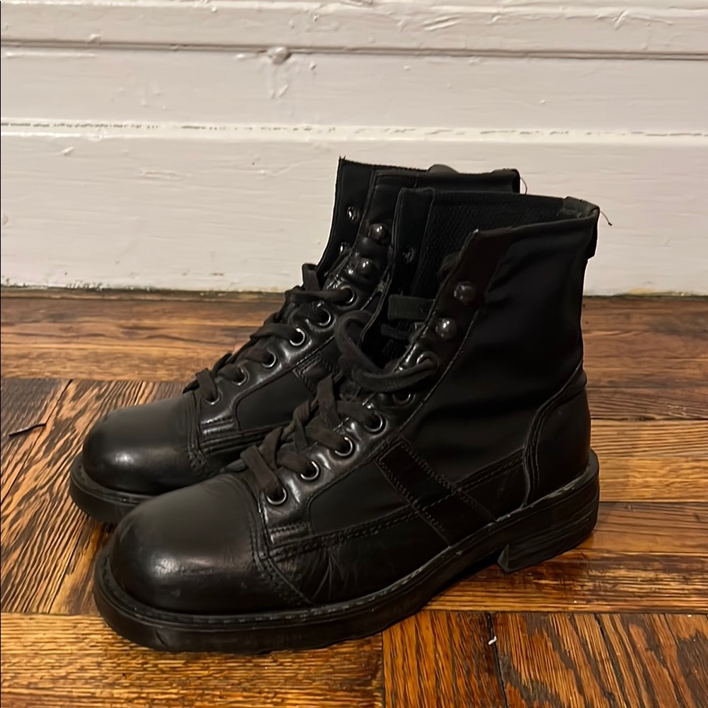 OXS Italy Black Leather Men's Boots